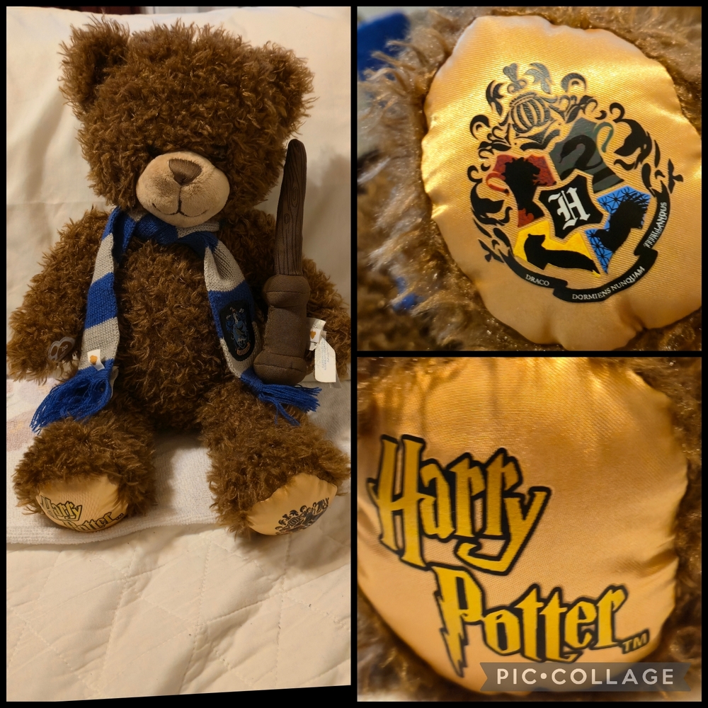Build A Bear: Harry Potter Teddy Bear with Scarf and Wand